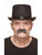 Curled Gentleman Moustache Salt & Pepper
