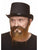 Nomad Beard With Moustache Brown