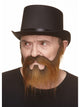 Nomad Beard With Moustache Brown