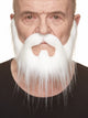 Nomad Beard With Moustache White