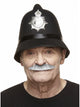 Policeman Moustache Grey & White