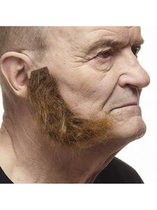 L-shape Sideburns Brown