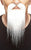 Moustache and Long Goatee White