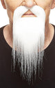 Moustache and Long Goatee White