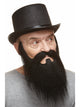 Long Full Beard Black