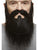 Long Full Beard Black