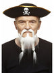 Pirate Beard and Moustache White