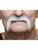 Cowboy Moustache Grey & White