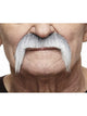 Cowboy Moustache Grey & White