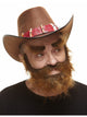 Bushy Beard and Eyebrows Brown