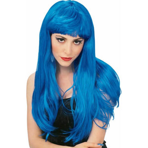 Glamour Wig Long Blue
