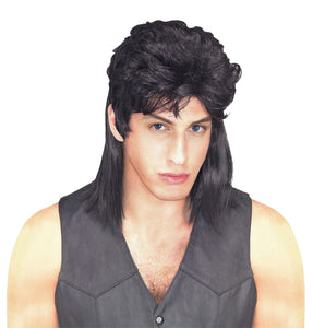Mullet Wig-Black