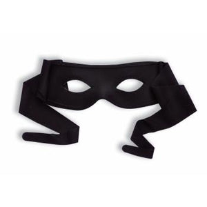 Black Mask With Tie