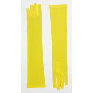 Long Nylon Gloves Yellow