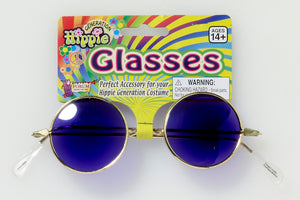 Round Blue Tinted Glasses