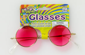 Round Pink Tinted Glasses