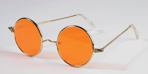 Round Orange Tinted Glasses