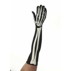 Skeleton Bone Long Gloves