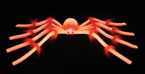 20" Orange Black Light Spider