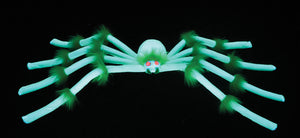 20" Green Black Light Spider