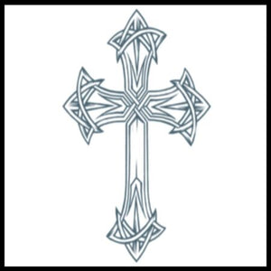 Cross Biker Tattoo