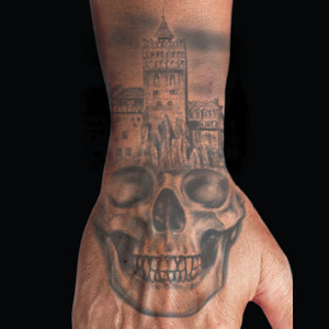 Skull Hand F/X Tattoo