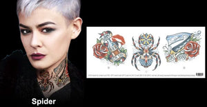 Spider Neck F/X Tattoo