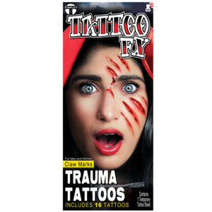Trauma Claw Marks F/X Tattoo