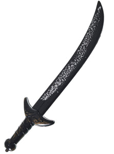 Large Black Pirate Sword Curved 26"