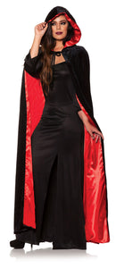 Black Cape With Red Satin Lining
