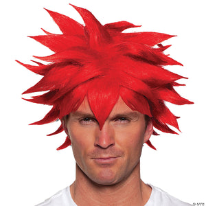 Red Spiky Anime Wig