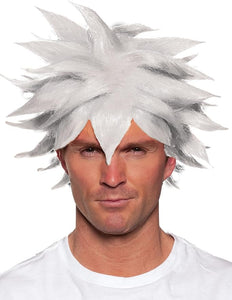 White Spiky Anime Wig