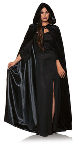 Black Cape With Black Satin Lining